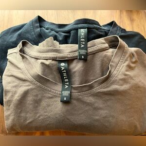 Athleta Ls Outbound Top Black & Latte Brown Size S